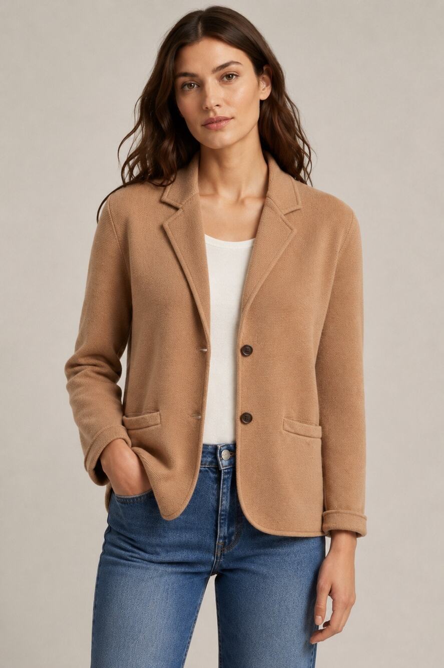 J.Crew Factory Sweater-Blazer • Heather Acorn • Size Small